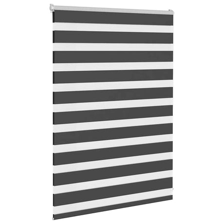 VidaXL Zebra-Rollo 95x100 cm Stoffbreite 90,9 cm Schwarz