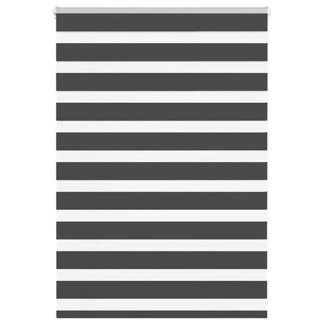 VidaXL Zebra-Rollo 100x100 cm Stoffbreite 95,9 cm Schwarz
