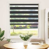 VidaXL Zebra-Rollo 100x100 cm Stoffbreite 95,9 cm Schwarz