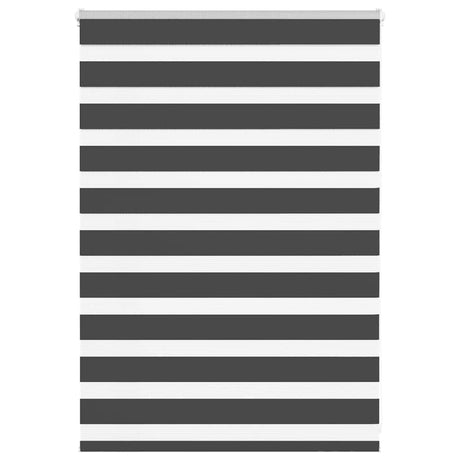 VidaXL Zebra-Rollo 115x100 cm Stoffbreite 110,9 cm Schwarz