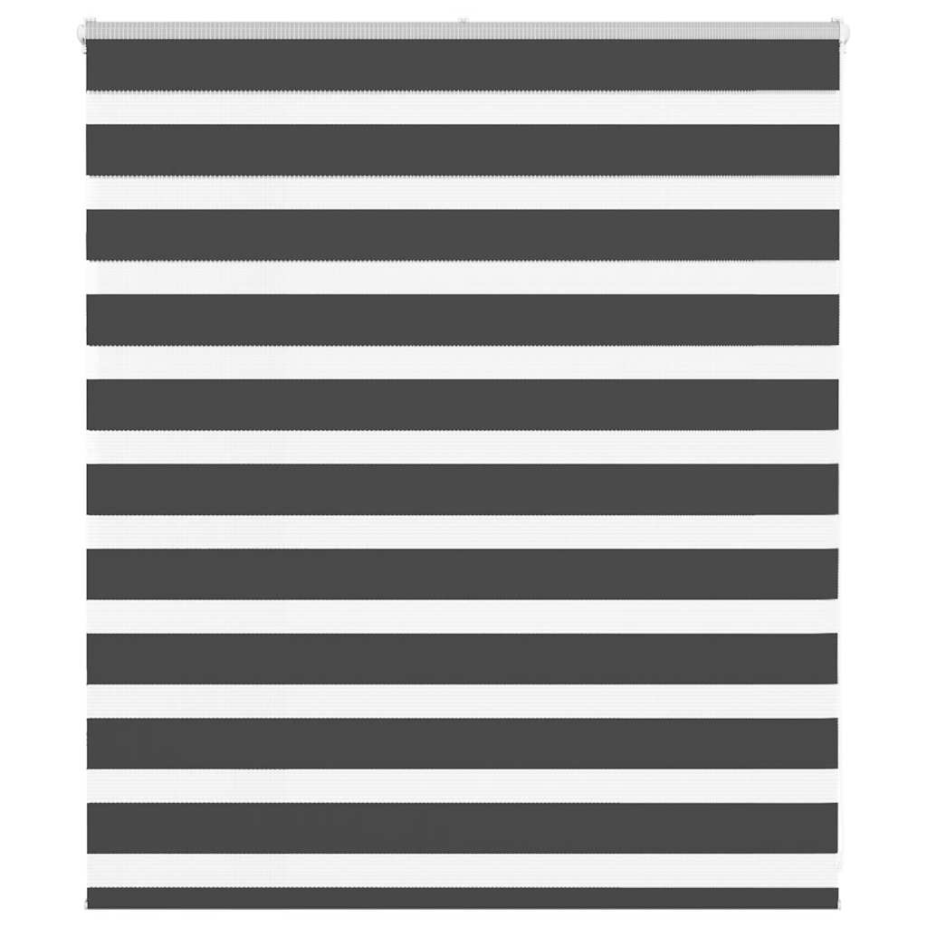 Vidaxx Zebra-Rollo 130x100 cm Stoffbreite 125,9 cm Schwarz