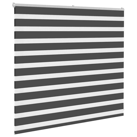 Vidaxx Zebra-Rollo 155x100 cm Stoffbreite 150,9 cm Schwarz