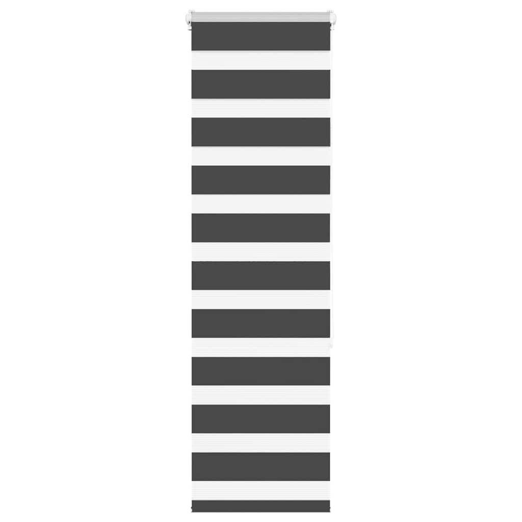 VidaXL Zebra-Rollo 40x150 cm Stoffbreite 35,9 cm Schwarz