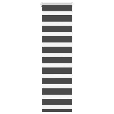 VidaXL Zebra-Rollo 50x150 cm Stoffbreite 45,9 cm Schwarz