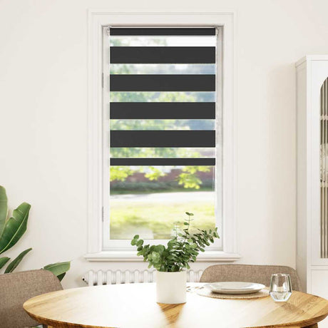 VidaXL Zebra-Rollo 60x150 cm Stoffbreite Schwarz 55,9 cm