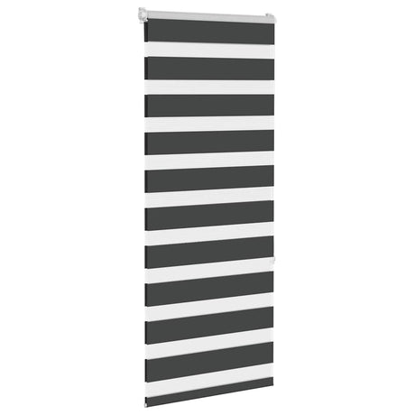 VidaXL Zebra-Rollo 60x150 cm Stoffbreite Schwarz 55,9 cm