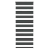 VidaXL Zebra-Rollo 65x150 cm Stoffbreite 60,9 cm Schwarz