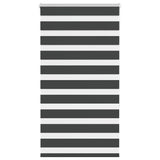 VidaXL Zebra-Rollo 70x150 cm Stoffbreite 65,9 cm Schwarz