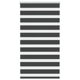 VidaXL Zebra-Rollo 90x150 cm Stoffbreite 85,9 cm Schwarz