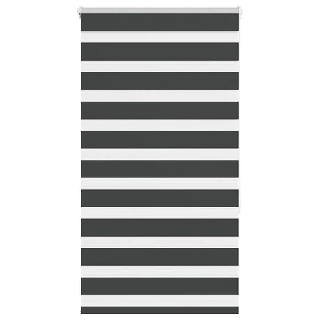 VidaXL Zebra-Rollo 90x150 cm Stoffbreite 85,9 cm Schwarz