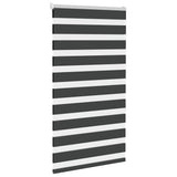 VidaXL Zebra-Rollo 90x150 cm Stoffbreite 85,9 cm Schwarz