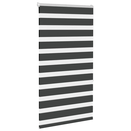 VidaXL Zebra-Rollo 90x150 cm Stoffbreite 85,9 cm Schwarz
