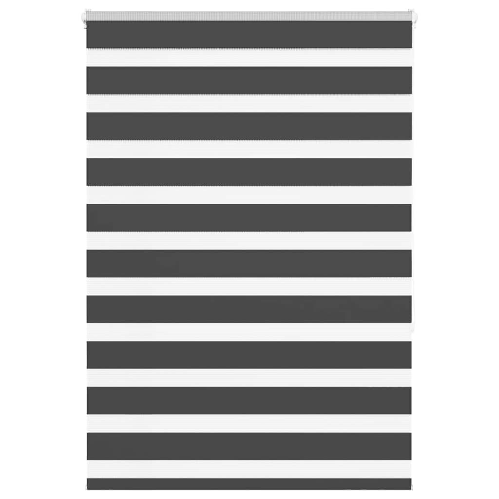 VidaXL Zebra-Rollo 100x150 cm Stoffbreite 95,9 cm Schwarz