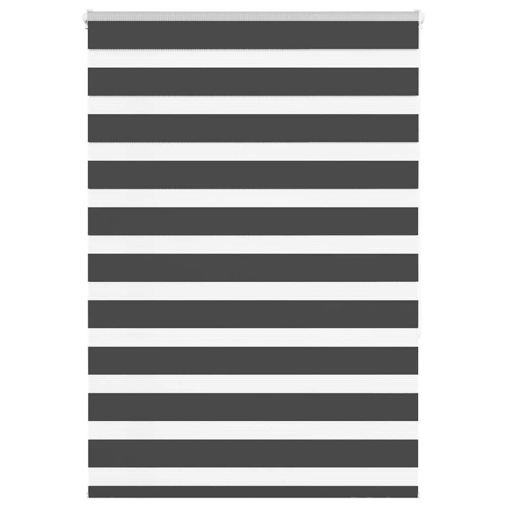VidaXL Zebra-Rollo 110x150 cm Stoffbreite 105,9 cm Schwarz