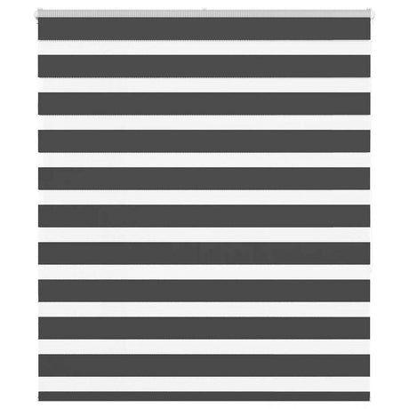 VidaXL Zebra-Rollo 125x150 cm Stoffbreite 120,9 cm Schwarz