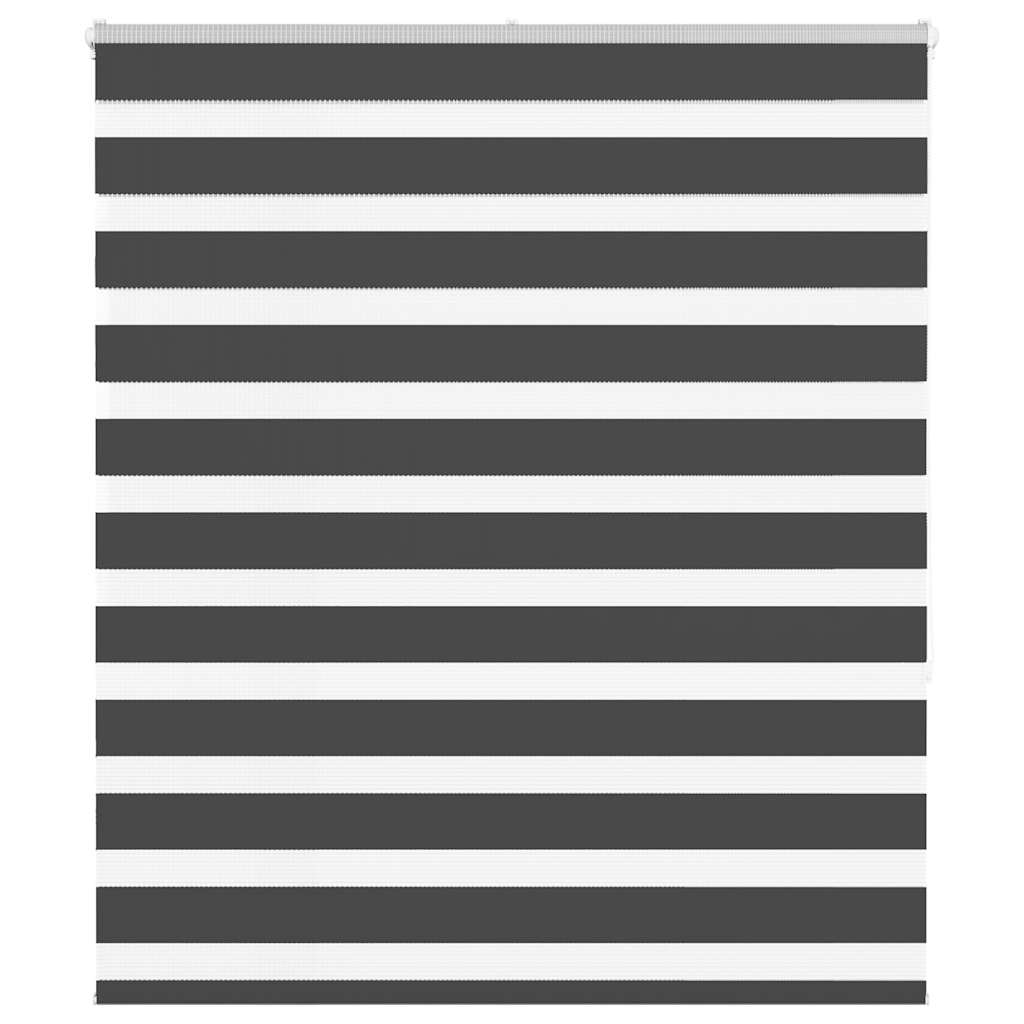 VidaXL Zebra-Rollo 130x150 cm Stoffbreite 125,9 cm Schwarz