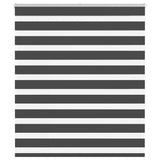 VidaXL Zebra-Rollo 130x150 cm Stoffbreite 125,9 cm Schwarz