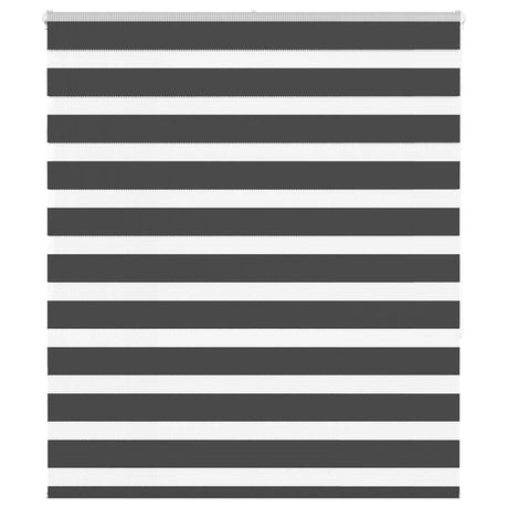 VidaXL Zebra-Rollo 130x150 cm Stoffbreite 125,9 cm Schwarz