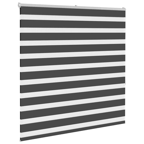 VidaXL Zebra-Rollo 150x150 cm Stoffbreite 145,9 cm Schwarz