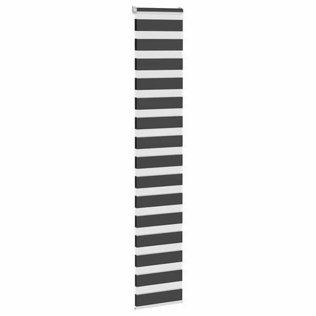VidaXL Zebra-Rollo 40x200 cm Stoffbreite 35,9 cm Schwarz