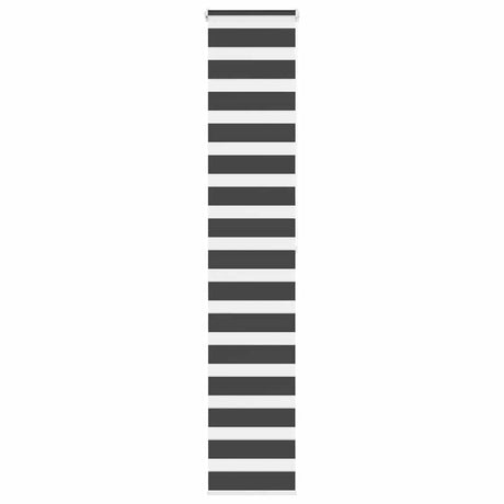 VidaXL Zebra-Rollo 50x200 cm Stoffbreite 45,9 cm Schwarz