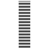 VidaXL Zebra-Rollo 55x200 cm Stoffbreite 50,9 cm Schwarz