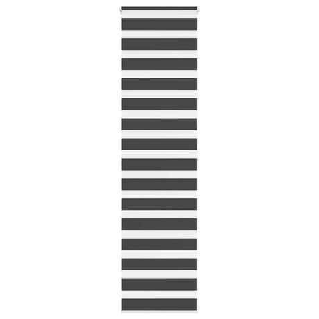 VidaXL Zebra-Rollo 55x200 cm Stoffbreite 50,9 cm Schwarz
