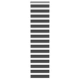 VidaXL Zebra-Rollo 65x200 cm Stoffbreite 60,9 cm Schwarz