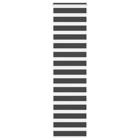 VidaXL Zebra-Rollo 65x200 cm Stoffbreite 60,9 cm Schwarz