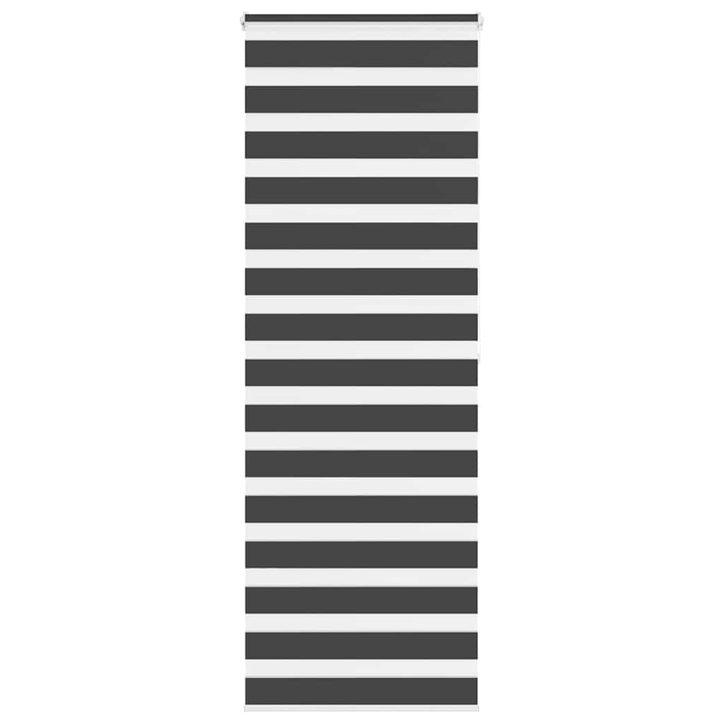 VidaXL Zebra-Rollo 70x200 cm Stoffbreite 65,9 cm Schwarz