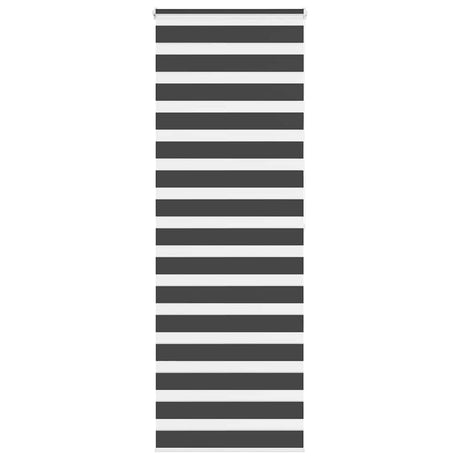 VidaXL Zebra-Rollo 70x200 cm Stoffbreite 65,9 cm Schwarz