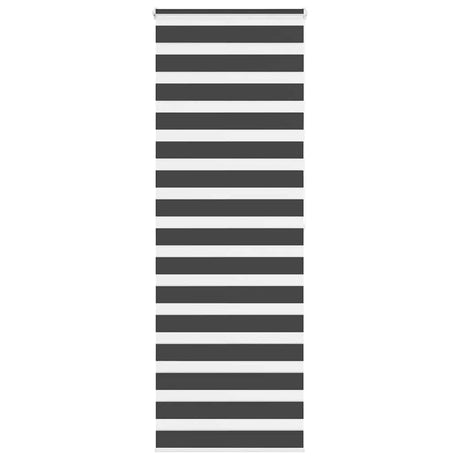 VidaXL Zebra-Rollo 80x200 cm Stoffbreite 75,9 cm Schwarz