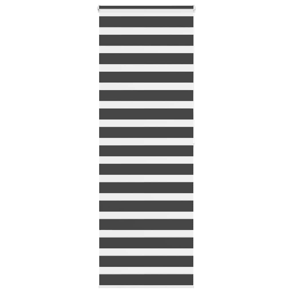 VidaXL Zebra-Rollo 85x200 cm Stoffbreite 80,9 cm Schwarz