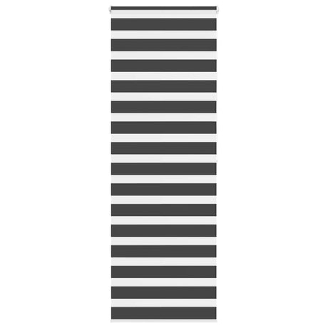 VidaXL Zebra-Rollo 85x200 cm Stoffbreite 80,9 cm Schwarz