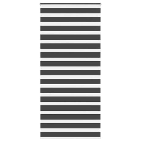VidaXL Zebra-Rollo 110x200 cm Stoffbreite 105,9 cm Schwarz