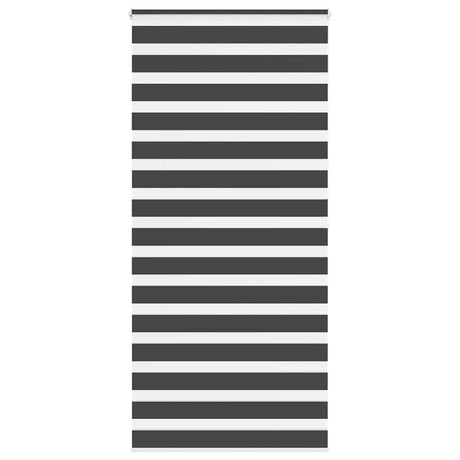 VidaXL Zebra-Rollo 115x200 cm Stoffbreite 110,9 cm Schwarz