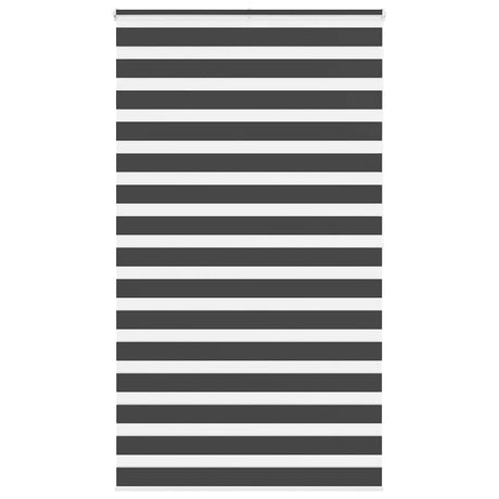 VidaXL Zebra-Rollo 125x200 cm Stoffbreite 120,9 cm Schwarz