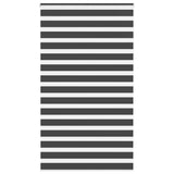 VidaXL Zebra-Rollo 130x200 cm Stoffbreite 125,9 cm Schwarz