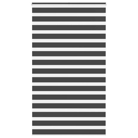 VidaXL Zebra-Rollo 130x200 cm Stoffbreite 125,9 cm Schwarz