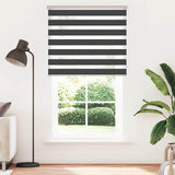VidaXL Zebra-Rollo 130x200 cm Stoffbreite 125,9 cm Schwarz