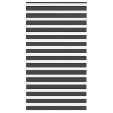 VidaXL Zebra-Rollo 135x200 cm Stoffbreite 130,9 cm Schwarz