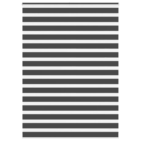 VidaXL Zebra-Rollo 155x200 cm Stoffbreite 150,9 cm Schwarz