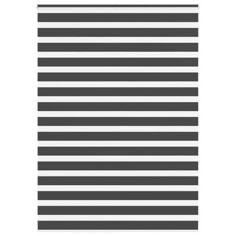 VidaXL Zebra-Rollo 165x200 cm Stoffbreite 160,9 cm Schwarz