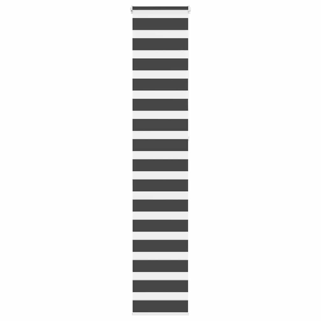 VidaXL Zebra-Rollo 40x230 cm Stoffbreite 35,9 cm Schwarz