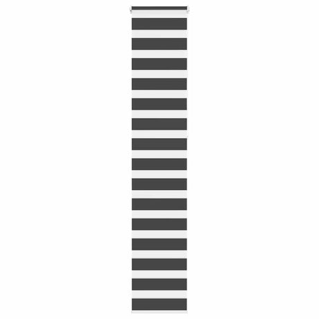 VidaXL Zebra-Rollo 40x230 cm Stoffbreite 35,9 cm Schwarz