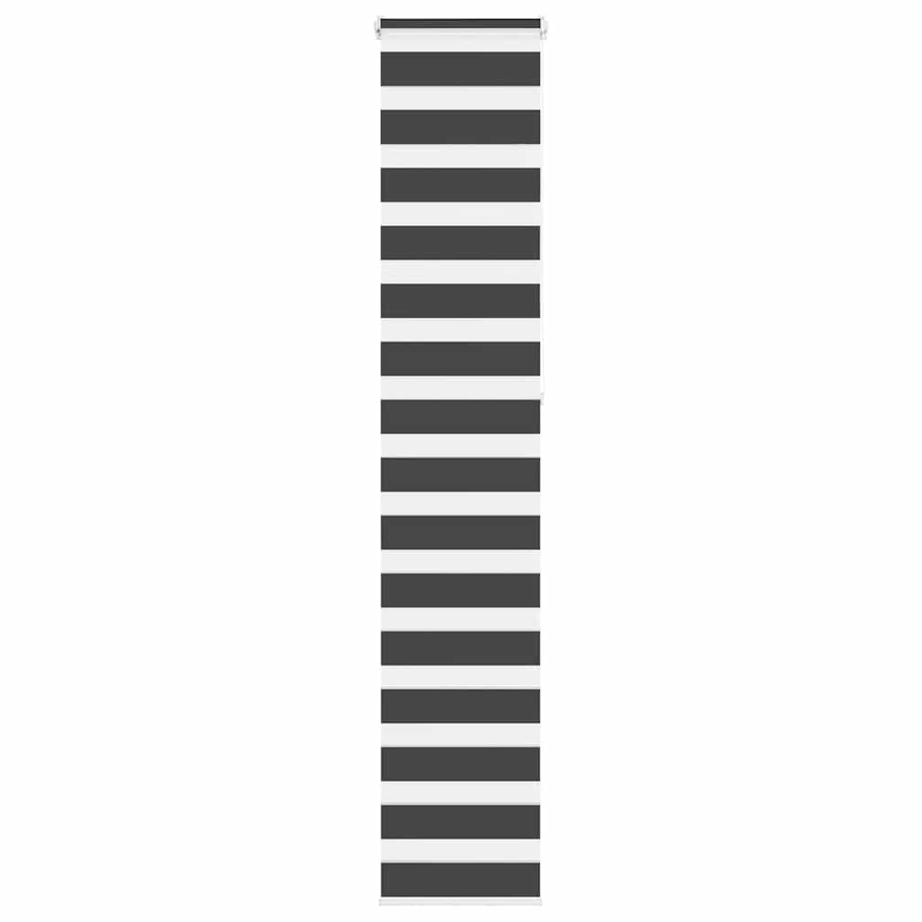 VidaXL Zebra-Rollo 45x230 cm Stoffbreite 40,9 cm Schwarz