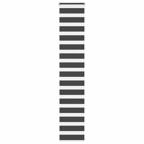 VidaXL Zebra-Rollo 45x230 cm Stoffbreite 40,9 cm Schwarz