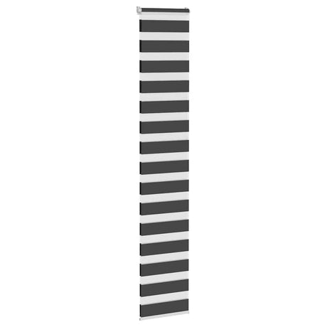 VidaXL Zebra-Rollo 45x230 cm Stoffbreite 40,9 cm Schwarz
