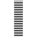 VidaXL Zebra-Rollo 50x230 cm Stoffbreite 45,9 cm Schwarz