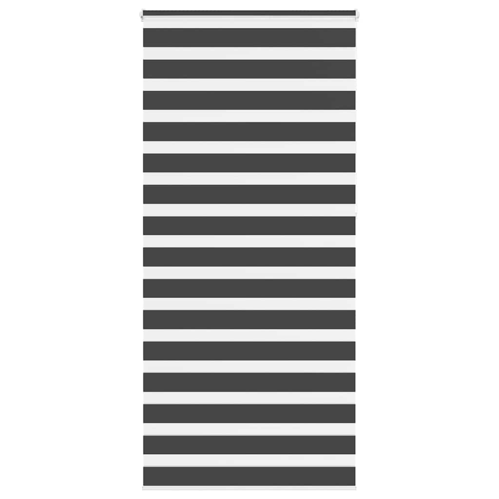 VidaXL Zebra-Rollo 105x230 cm Stoffbreite 100,9 cm Schwarz